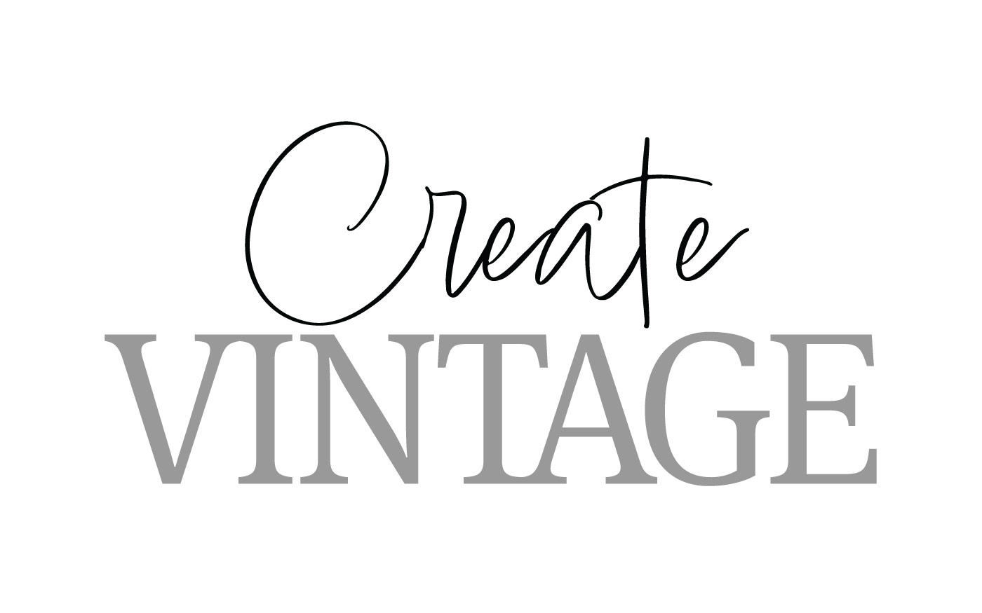 Natpis Create Vintage